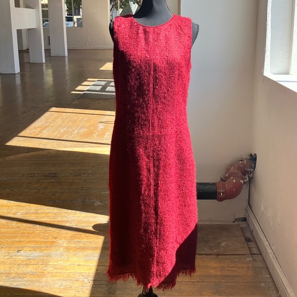 Kenneth Cole New York Dresses & Skirts - Kenneth Cole Burgundy wool  and Mohair deess